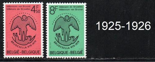 Timbres neufs ** Belgique N 1925-1926, Postzegels en Munten, Postzegels | Europa | België, Postfris, Postfris, Ophalen of Verzenden