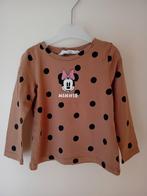 Bruine longsleeve Mini Mouse, Kinderen en Baby's, Kinderkleding | Maat 92, Ophalen of Verzenden, Gebruikt, H&M, Meisje