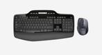 Logitech MK710 draadloos keyboard-mouse combo, Comme neuf, Azerty, Ergonomique, Enlèvement ou Envoi