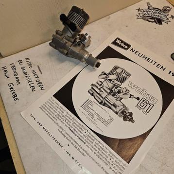 Webra 61 rc avec brochure publicitaire originale, Enlèvement ou Envoi, Comme neuf, Nitro, RTF (Ready to Fly)