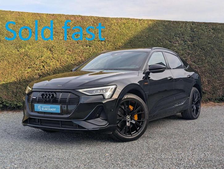 Audi Q8 e-tron !VERKOCHT !e-tron - Black edition - opendak, Auto's, Audi, Bedrijf, Te koop, Q8 e-tron, 360° camera, 4x4, ABS, Adaptive Cruise Control