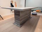 Table à manger lourde 200 x 100 cm - look moderne - bon état, Maison & Meubles, Enlèvement