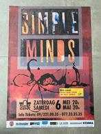 Poster Simple Minds in Flanders Expo Gent, Comme neuf, Enlèvement ou Envoi