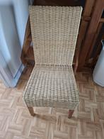 6 stoelen, Huis en Inrichting, Stoelen, Ophalen, Riet of Rotan, Bruin, Zo goed als nieuw