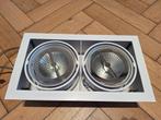 8 spots doubles encastrables Delta light AR 111 ampoule led, Huis en Inrichting, Lampen | Spots, Ophalen, Led, Metaal of Aluminium