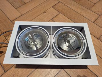8 spots doubles encastrables Delta light AR 111 ampoule led  beschikbaar voor biedingen