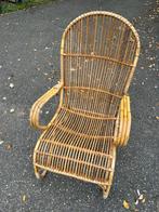 Rotan stoel vintage, Ophalen of Verzenden, Gebruikt, Rotan