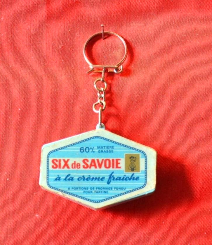 porte cle publicitaire fromage six de savoie, Collections, Porte-clés, Utilisé, Marque, Enlèvement ou Envoi