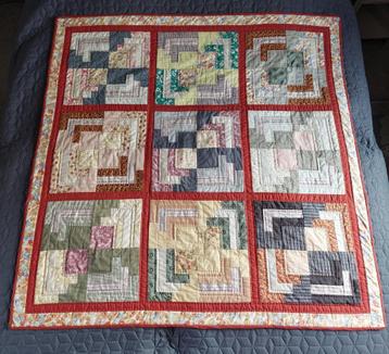 Handgemaakt Quilten | Patchwork Deken 120 x 120 cm beschikbaar voor biedingen