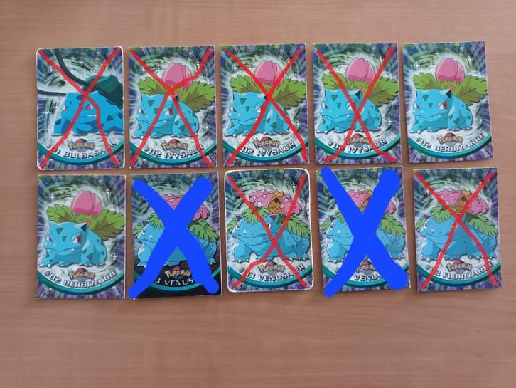 Pokémon Topps (nummer #1 tot en met #40) 1999, Hobby en Vrije tijd, Verzamelkaartspellen | Pokémon, Zo goed als nieuw, Meerdere kaarten