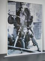 Decoratieve Fotokader 60x80cm - moto met zoenend koppel, Huis en Inrichting, Woonaccessoires | Lijsten, Ophalen, Zo goed als nieuw