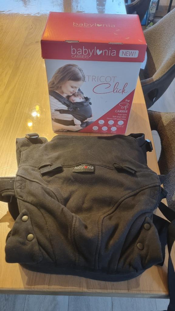 draagzak babylonia tricot click, Kinderen en Baby's, Babydragers en Draagdoeken, Zo goed als nieuw, Draagzak, Overige merken, Ophalen