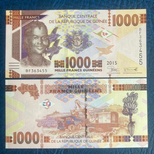 Guinée - 1.000 Francs 2015 - Pick 48a - UNC, Timbres & Monnaies, Billets de banque | Afrique, Billets en vrac, Guinée, Enlèvement ou Envoi