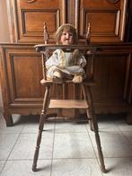 Vintage kinderstoel of stoel voor antieke pop of beer, Ophalen