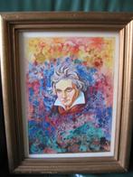 Gouache sous verre - Beethoven, Enlèvement