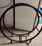 Zwart gelakte stalen loghouder, Ophalen, Nieuw, Vuurkorf