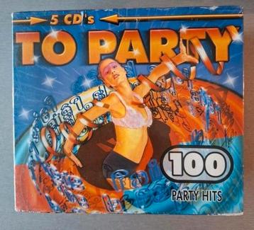 5cd box. To Party. 100 party hits. Ars Nieuw in verpakking.  beschikbaar voor biedingen