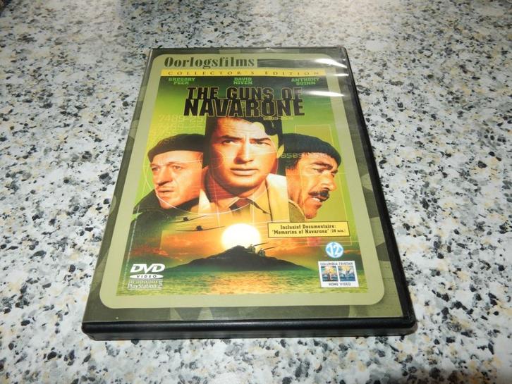 nr.1810- Dvd: the guns of navarone - oorlog - 1961, CD & DVD, DVD | Action, Comme neuf, Guerre, À partir de 12 ans, Enlèvement ou Envoi