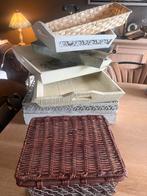 Set van 7 dienbladen/manden, Ophalen, Gebruikt, Hout