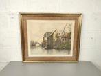 Gekleurde ets Louis Etienne Dauphin (1885-1926), Antiek en Kunst, Kunst | Etsen en Gravures, Ophalen of Verzenden