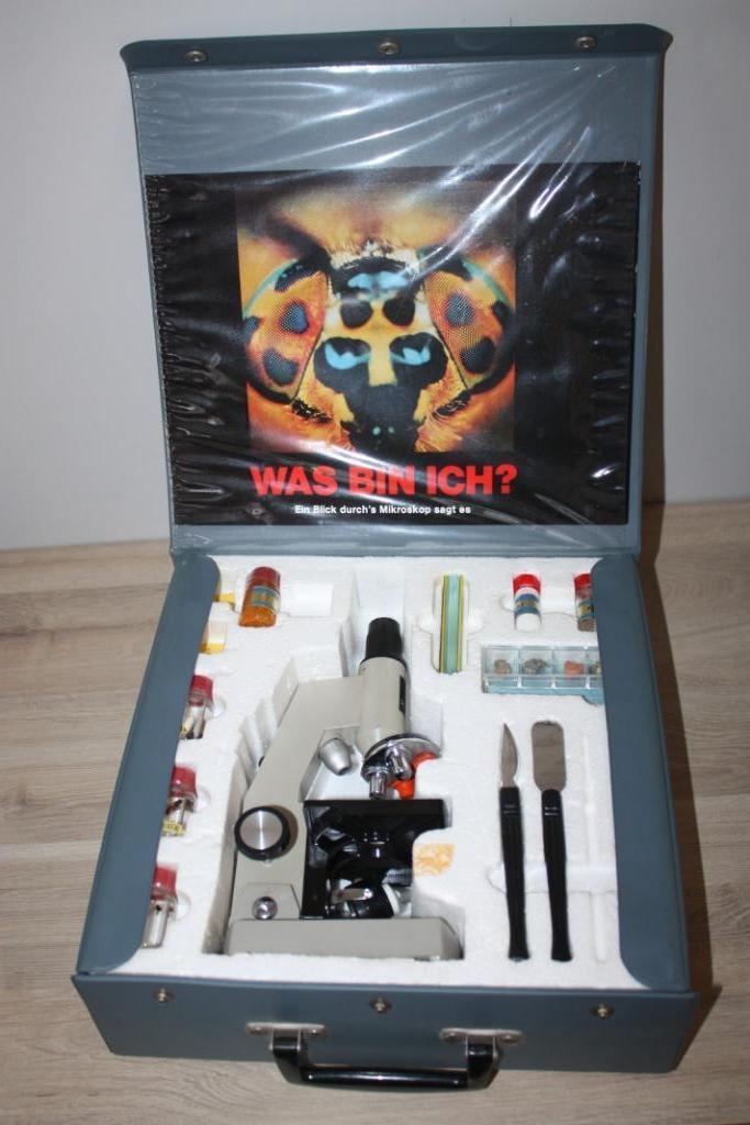 Microscope in Koffer , perfect werkende staat+ toebehoren, Hobby en Vrije tijd, Vergrootglazen, Loepen en Loeplampen, Gebruikt
