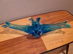Murano blauw glazen centrumstuk, 1950s, Ophalen of Verzenden
