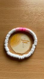 Pinky armband, Comme neuf, Rose, Avec bracelets à breloques ou perles, Enlèvement ou Envoi