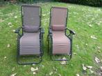 2 verstelbare tuinstoelen in goede staat, Ophalen, Gebruikt, Verstelbaar