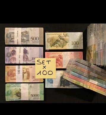 Venezuela - 7 X 100 Biljetten - UNC - 500 tot 100.000 Bol beschikbaar voor biedingen