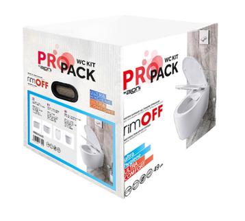 RIM-OFF hangtoilet + zitje met witte rem! GEWELDIGE PROMO!