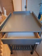 TROLL verzorgingstafel grijs met lade en 2 schappen, Kinderen en Baby's, Ophalen