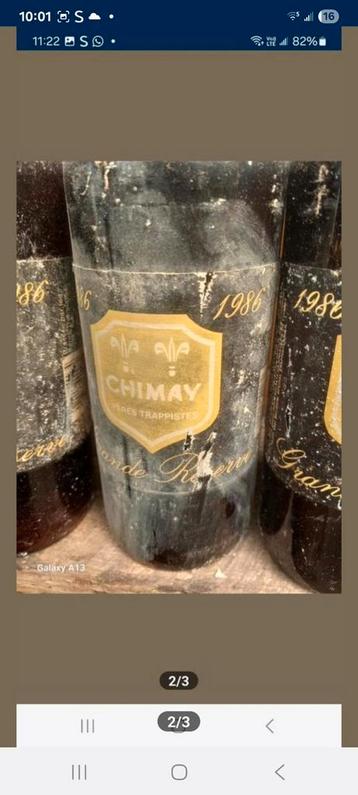 Lot Chimay Grande Réserve 1986 beschikbaar voor biedingen