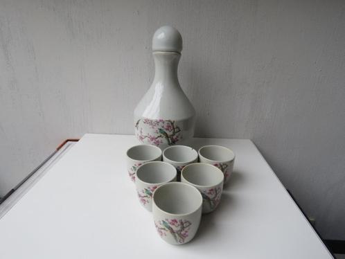 Vintage likeurset steengoed gres Korea, jaren 50, Antiek en Kunst, Curiosa en Brocante, Ophalen of Verzenden