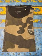 Medium Guess Los Angeles zwart/kaki T-shirt voor €25/unisex, Ophalen, Maat 48/50 (M), Zwart, Zo goed als nieuw