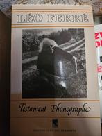 Leo Ferré,  testament Phonographe, boek nieuwstaat, Enlèvement ou Envoi, Comme neuf