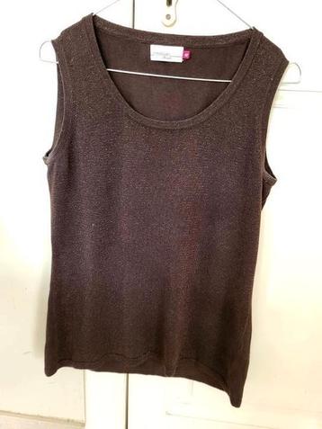 Bruine twinset merk Melvin 42/44 als nieuw beschikbaar voor biedingen