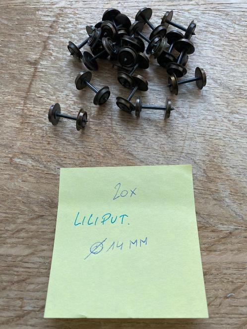 Liliput h0 - Lot de 20 essieux 2 voies, Hobby en Vrije tijd, Modeltreinen | H0, Zo goed als nieuw, Overige typen, Gelijkstroom