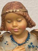 RETRO KERST MUZIEKDOOS "little angels"met FONTANINI beeldjes, Ophalen, Zo goed als nieuw, Religie