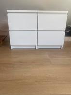 IKEA MALM WIT nachtkastjes, Ophalen, Zo goed als nieuw