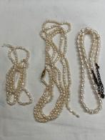 Colliers de perles 3 pièces - perles d'eau douce, Enlèvement ou Envoi, Comme neuf