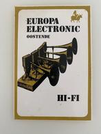 Sticker Hi-Fi Europa Electronic Oostende 70's, Comme neuf, Autres types, Enlèvement ou Envoi