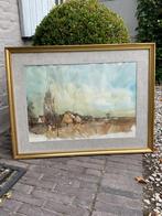 Aquarel Belgisch kunstenaar José Van Gucht, Ophalen