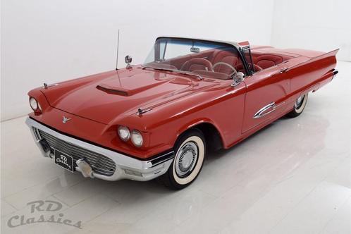 Ford Thunderbird Convertible (bj 1959, automaat), Auto's, Oldtimers, Bedrijf, Open dak, Ford, Benzine, Cabriolet, Automaat, Rood