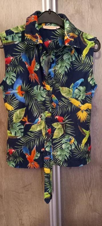 top met zomerse print someone maat 134, Kinderen en Baby's, Kinderkleding | Maat 134, Meisje, Overhemd of Blouse, Ophalen of Verzenden