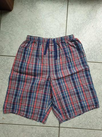 Pyjamabroek Short Jongen Rood Wit Blauw - Maat 176 - 14 Jaar