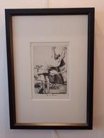 Ingekaderde ets Francisco de Goya - SOLDEN!, Ophalen of Verzenden