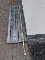 Dakgootafvoerpijpen vierkant (8 cm X 8 cm) + bevestigingen, Doe-het-zelf en Bouw, Ophalen, Gebruikt, Zink, Minder dan 2 meter