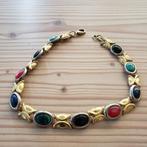 vintage kwalitatieve halsketting, Ophalen of Verzenden, Gebruikt, Blauw