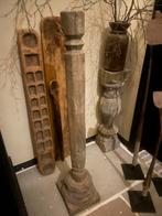 Zuil/ pilaar op houten poer, Huis en Inrichting, Ophalen, ., Zo goed als nieuw, .