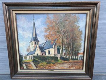 huile sur toile bruegelkapel signe marcel henneighen, Enlèvement